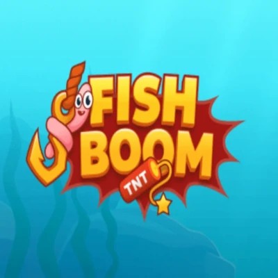 Fish Boom online game logo by InOut on betalicecasino.pl